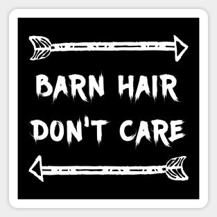 Barn Hair Don't Care Love Horses Magnet
